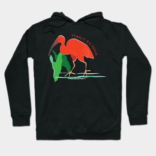 Scarlet Ibis Totem Hoodie